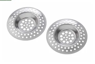 Produktbild von 2er Set Metall Abflusssieb Abflußsieb Sieb Ablaufsieb Abflussieb Haarsieb Haarfangsieb