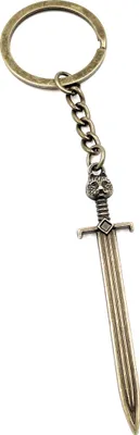 Produktbild von Onwomania Schlüsselanhänger - "Schwert Dolch Ritter" - Metall Glücksbringer ideal als Geschenk z.B. für den besten Freund, die beste Freundin, Mama