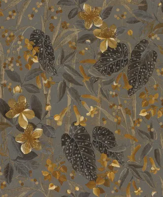 Produktbild von Vliestapete 538229 Curiosity floral grau
