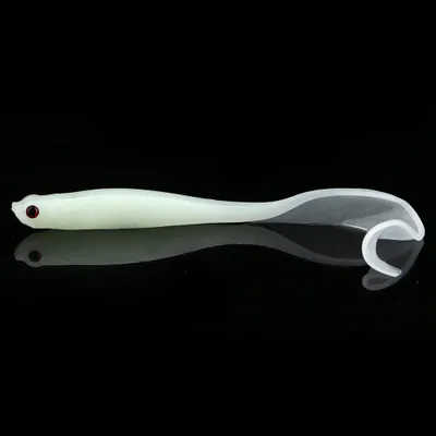 Obrázok produktu pre Schwanz Angelköder, weiche Angelköder aus PVC, künstliche weiche Angelköder, lebensechte Wurmköder für Angelzubehör (leuchtend)