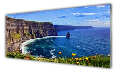 Produktbild von Acrylglasbilder 125x50 Wandbild Druck Meerbusen Landschaft