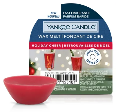 Produktbild von Yankee Candle Holiday Cheer, andere, Rot, Holiday Cheer, Kardamom, Pfeffer, Brombeeren, Orchidee, Pflaume, Bernstein, Tonka-Bohne, Vanille