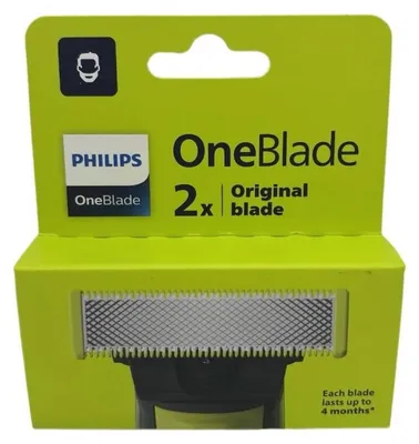 Produktbild von Philips OneBlade QP220/50 – 2 Ersatzklingen für präzises Trimmen, Stylen und Rasieren