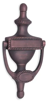 Produktbild von Massiver Messing-Türklopfer, 150 mm, patinierte Bronzeoptik