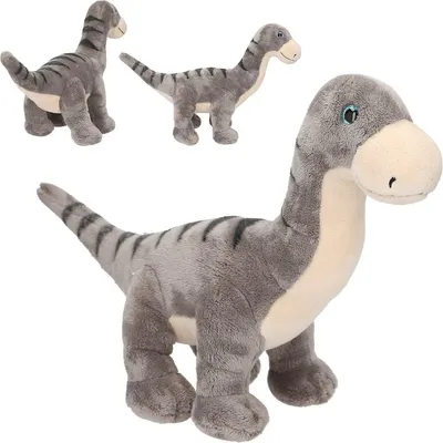 Produktbild von Depesche Dino World Kuscheltier Brachiosaurus Plüschdino grau Glitzeraugen