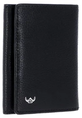 Produktbild von Leder Geldbörse Capri RFID Protect Minischeintasche 1011 Schwarz
