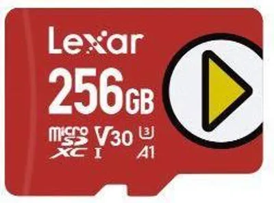 Zdjęcie produktu dla Lexar LMSPLAY256G-BNSNG, 256 GB, MicroSDXC, Klasa 10, UHS-I, 205 MB/s, 140 MB/s