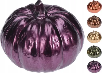Immagine prodotto di Figurina decorativa di zucca in Vetroceramica metallizzata 13 cm