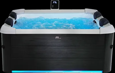 Produktbild von MSPA 6 Personen Whirlpool Outdoor Pool OSLO NEUSTES Modell inkl. MSPA App, LED,UVC - Hydromassage - ganzjährig nutzbar - inkl. Zubehör-160x160x65