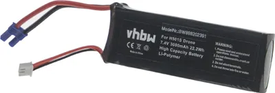 Produktbild von vhbw Akku kompatibel mit Hubsan BC6551 Drohne Multicopter Quadrocopter (3000 mAh, 7,4 V, Li-Polymer)