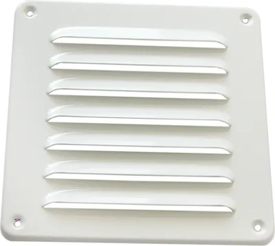 Produktbild von Lüftungsgitter LG-1616 W Lamellengitter Alu Weiß PVD 155 x 155 Zuluft Abluftgitter