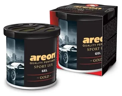Original Areon Gel CAN Auto Duftdose Duftbaum Lufterfrischer + DECKEL LUX GOLD – Produktansicht
