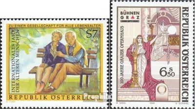 Produktbild von Briefmarken Österreich 1999 Mi 2293,2294 (kompl.Ausg.) postfrisch Jahr der Senioren