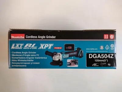 Obrázek produktu pro Makita DGA 504 Z, 11000 ot/min, 12,5 cm, Baterie, 2,3 kg, Bezkartáčový motor