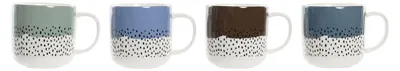 Porzellan-Mok, blau-weiß, 360 ml, rund