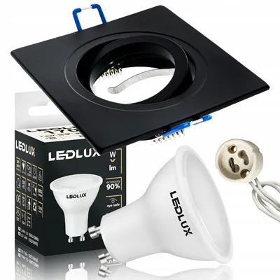 Image de LEDLUX Spot Oczko Luminaire LED GU10 Noir 2.5W