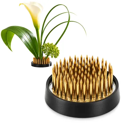 Kenzan Blumenstecker aus Metall, Ø 4 cm, für Ikebana