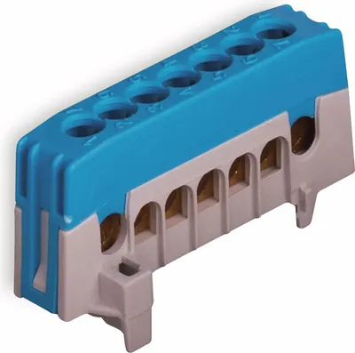 Produktbild von Pollmann Verteilerklemme blau N7-F2 Nullleiterklemme 7x16mm² 2020266