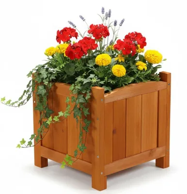 Productafbeelding van Houten Plantenbak voor Binnen en Buiten, 30 x 30 x 30 cm