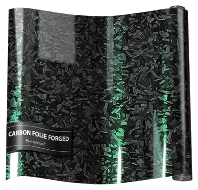 Immagine prodotto di Film adesivo in fibra di carbonio nero-verde per auto