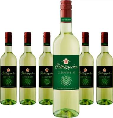 Produktbild von Rotkäppchen Qualitätswein Glühwein Weiß (6 x 0,75l) – Aromatisch-winterlicher, weißer Glühwein in erlesener Rotkäppchen Qualität