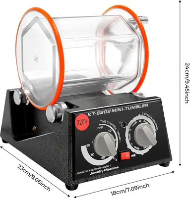 Produktbild von Elektrische Tisch-Poliermaschine - KT-6808 - 60 W - 500–3000 U/min, 5 Stufen - 220 V EU‑Stecker - Tischgerät