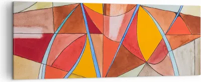 Produktbild von Bild auf Leinwand - Leinwandbild - Abstraktion modern - 140x50cm - Wand Bild - Wanddeko - Leinwanddruck - Bilder - Kunstdruck - Wanddekoration - Leinwand bilder - Wandkunst - AB140x50-3960