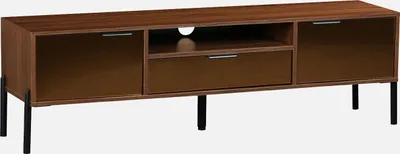 Produktbild von sweeek - Vintage-TV-Möbel nussbaumfarben L 151,5 cm - Nussbaumfarben