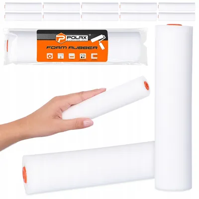 Produktbild von Polax Schaumstoff-Farbwalze 15 cm für Wasserfarben und Lacke 10 Stück