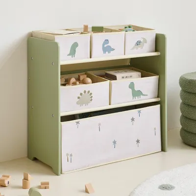 Produktbild von Petite Amélie Kinderregal Dino - Dunkel Olivgrün