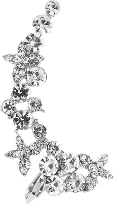 Produktbild von 1 Stück Damen Strass Blume Schmetterling Ohrstecker Manschettenclip Ohrring Helix Schmuck-20#