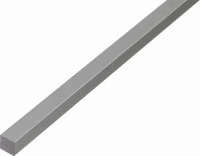 Immagine prodotto di Alberts 470296 Barra quadrata, alluminio, naturale, 1000 x 12 x 12 mm