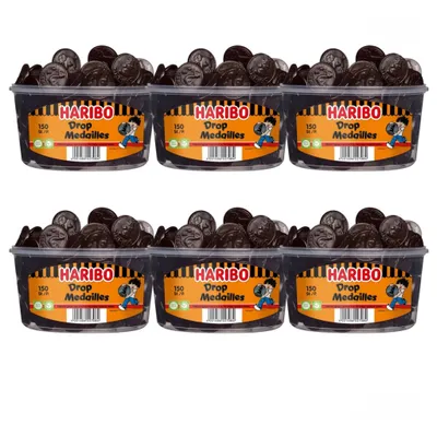 Produktbild von Haribo | Lakritzmedaillen | 6 x 150 Stück