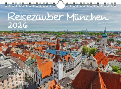 Produktbild von Reisezauber München DIN A4 Kalender für 2026 Bayern Deutschland