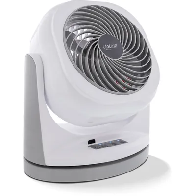Image de InLine 40161 - Elektrischer Raumheizlüfter - Grau - Weiß - Tisch - 57 dB - 110° - Berührung (40161)
