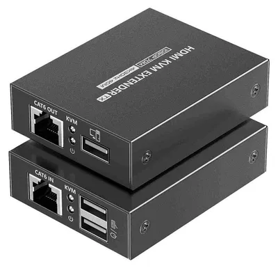 Zdjęcie produktu dla Przedłużacz HDMI KVM 4K i FULL HD 1080p do 70 m z transmisją USB