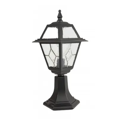 Immagine prodotto di Retro 47 cm lampada a stelo per esterni 1xE27 nero IP43 SU-MA Witraż K 4011/1/N