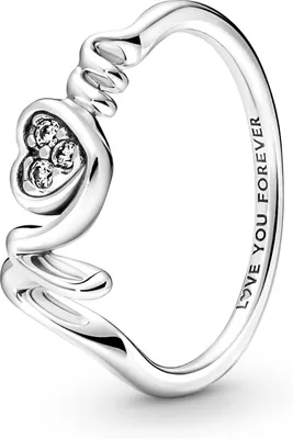 Produktbild von PANDORA Herzring Mum aus Sterlingsilber mit Zirkonia