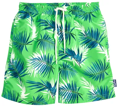Productafbeelding van Playshoes zwemshort voor jongens, boardshort model, groen, Hawaiï-print, maat 134-140