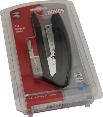 Produktbild von Novus Heftgerät C 2, bis 25 Blatt schwarz, im Blister