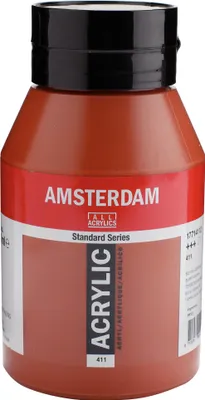 Produktbild von Amsterdam Standard Series Acrylfarbe Flasche 1000 ml Siena Gebrannt 411