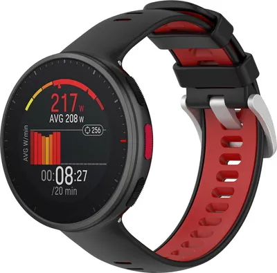 Produktbild von Strap-it Polar Vantage V2 Sportarmband (Schwarz/Rot)