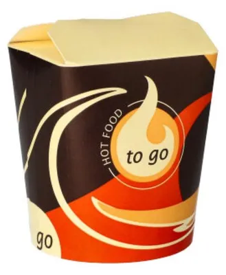 Produktbild von 50 Snackboxen "To Go" rund 550 ml 10 cm x 8,5 cm x 7,5 cm