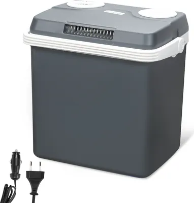 Produktbild von Aopunly 32 L Kühlbox zum Kühlen & Warmhalten, Camping Mini Kühlschrank, Thermo-elektrische Kühlbox mit ECO Modus 12/230 V für Auto und Steckdose