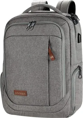 Produktbild von KROSER Laptop Rucksack 17,3 Zoll Multifunktion wasserabweisend Grau