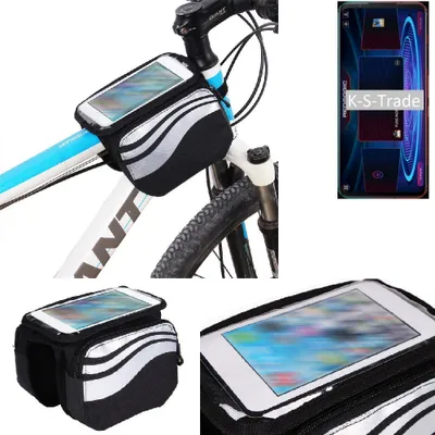 Produktbild von K-S-Trade Rahmentasche Fahrrad-Halterung kompatibel mit Nubia RedMagic 5G Rahmenhalterung Fahrrad Handyhalterung Fahrradtasche Handy Smartphone