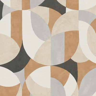Image de Profhome 399321-GU Papier peint rétro graphique mat blanc beige 5,33 m2