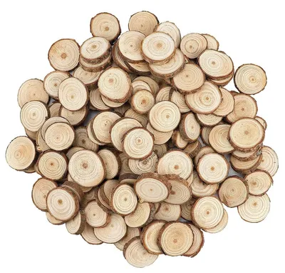 Zdjęcie produktu dla 200 sztuk naturalnych drewnianych krążków do rękodzieła