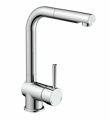 Produktbild von NABER Niederdruck Einhebelmischer DRIVE 2 in CHROM mit herausziehbarem Auslauf / Armatur