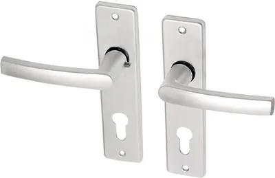 Produktbild von Türgriffe mit Schild Entfernung PC 72 mm Aluminium - Blockmodell - Pro Set